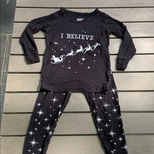 Kickee Pants Christmas PJs, two pieces